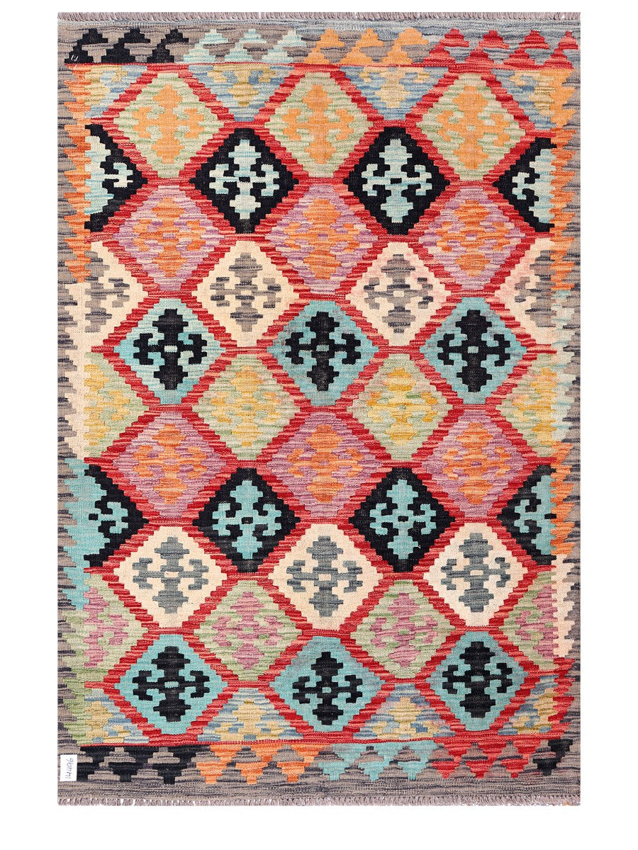Maimana Afghanistan Kilim Rug - 185 x125 cm-0