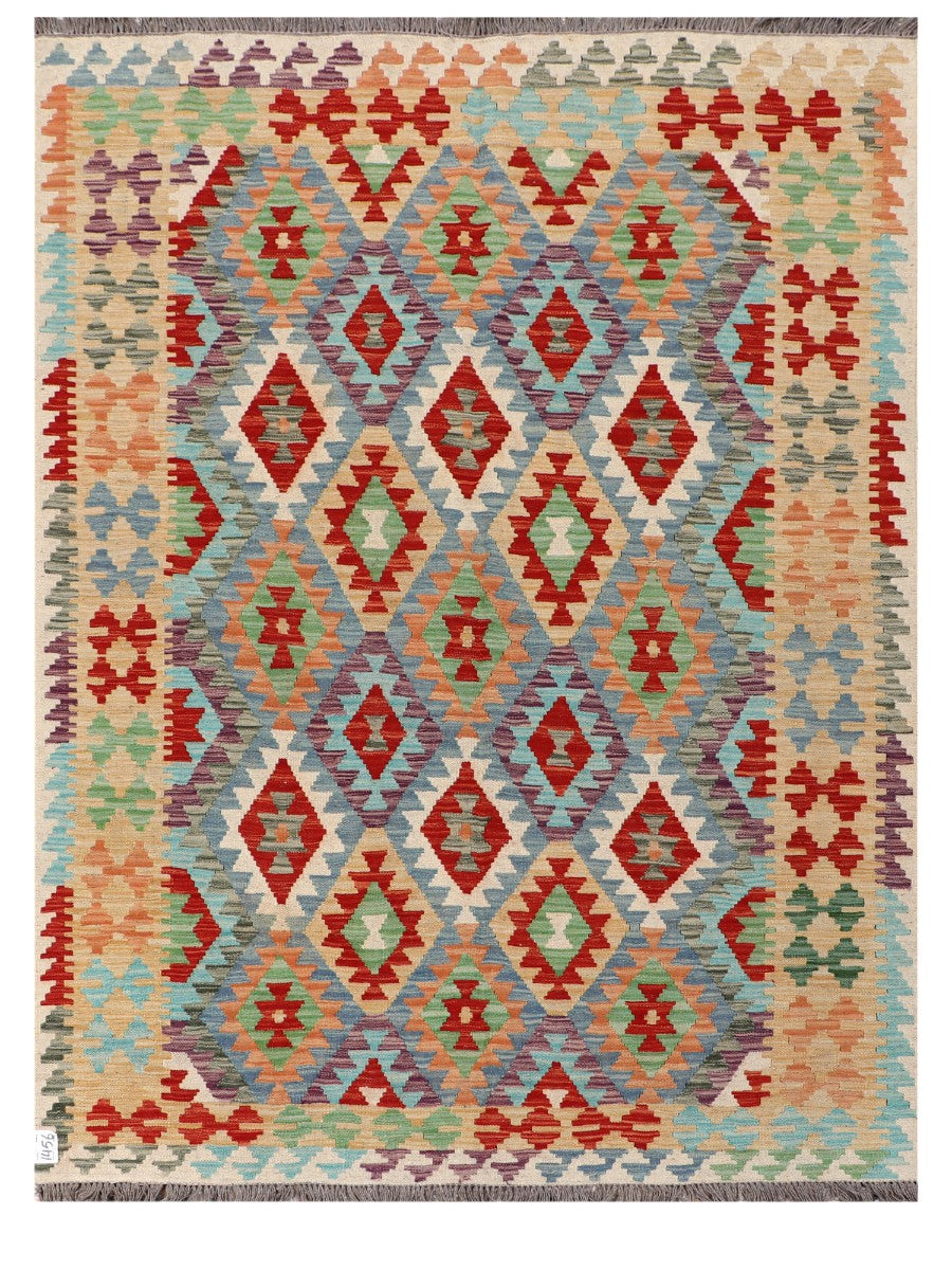 Maimana Afghanistan Kilim Rug - 201 x151 cm-0