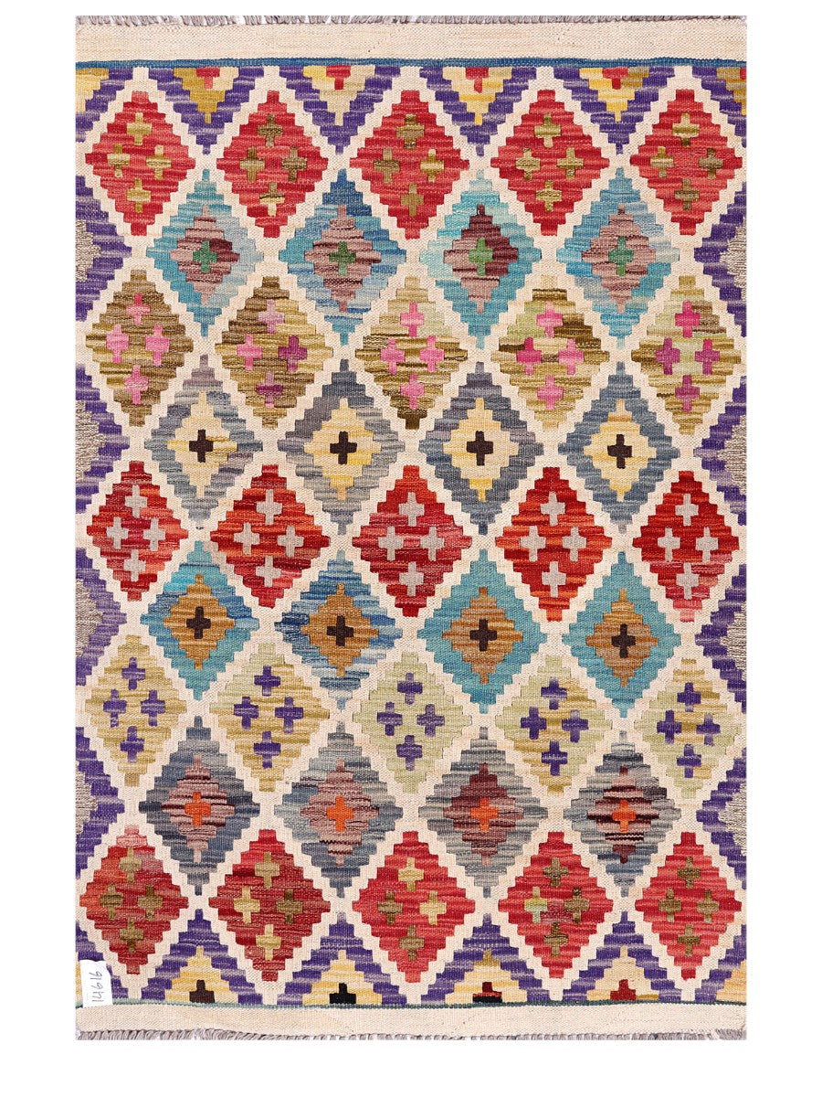 Maimana Afghanistan Kilim Rug - 152 x103 cm-0