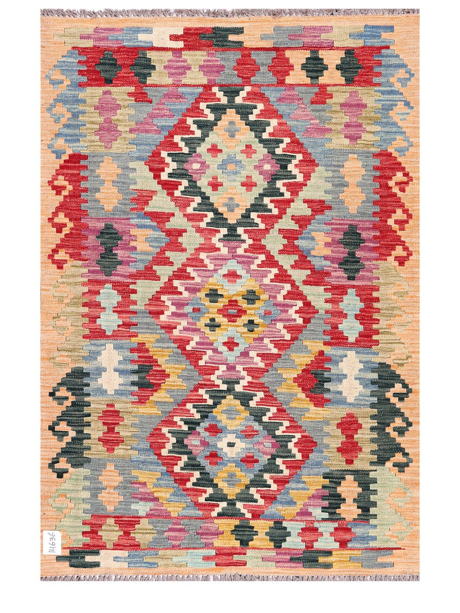 Maimana Afghanistan Kilim Rug - 149 x102 cm-0