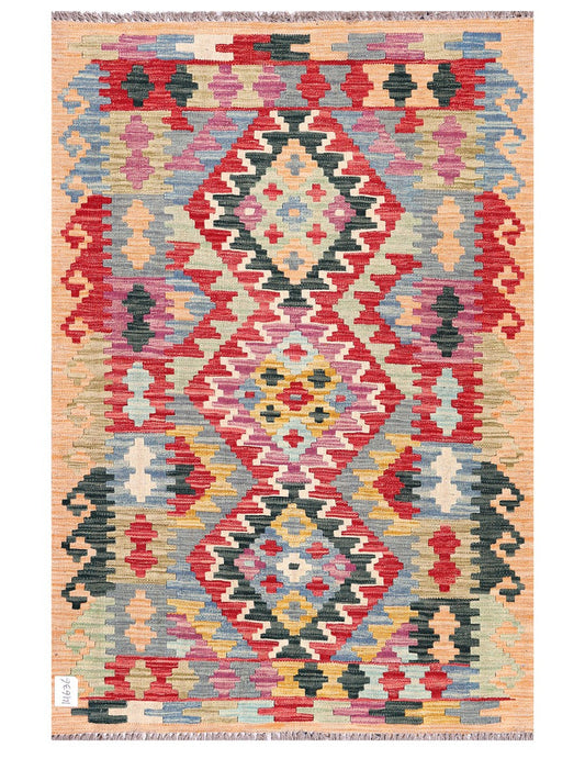 Maimana Afghanistan Kilim Rug - 149 x102 cm