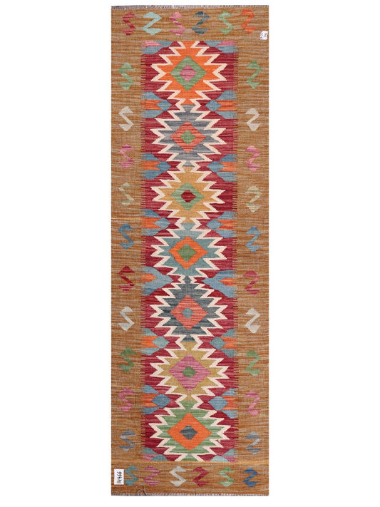 Maimana Afghanistan Kilim Rug - 200 x66 cm-0