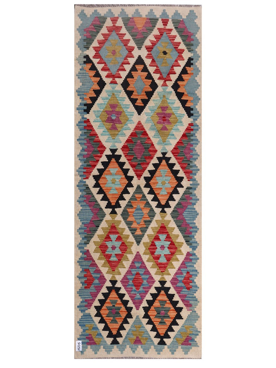 Maimana Afghanistan Kilim Rug - 245 x 90 cm-0