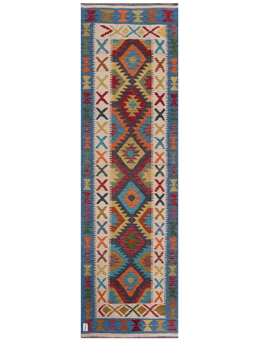 Maimana Afghanistan Kilim Runner - 291 x 86 cm-0