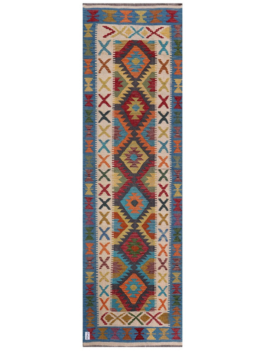 Maimana Afghanistan Kilim Runner - 291 x 86 cm-0