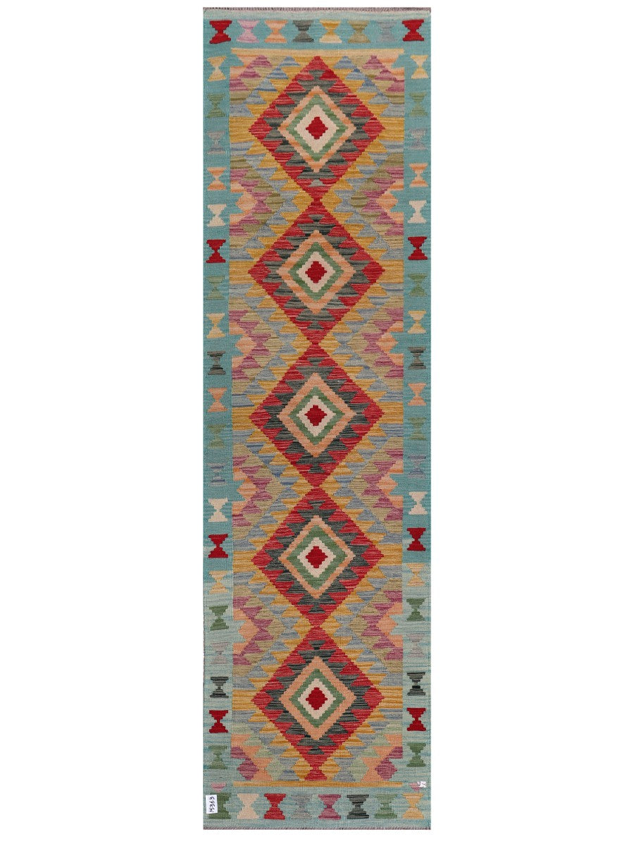Maimana Afghanistan Kilim Runner - 294 x 83 cm-0