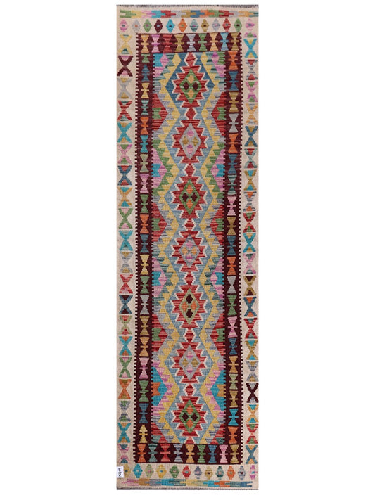 Maimana Afghanistan Kilim Runner - 285 x 85 cm-0