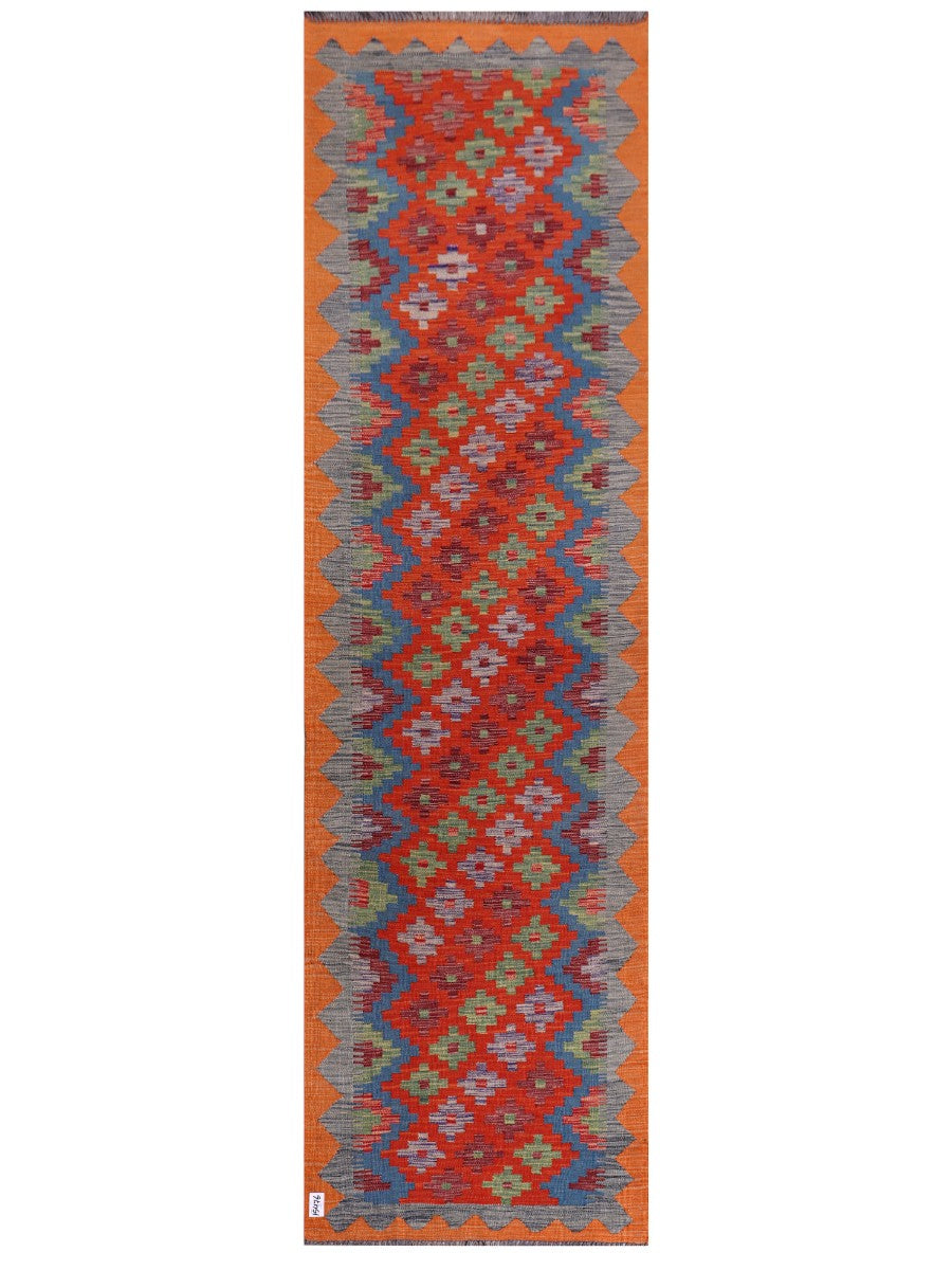 Maimana Afghanistan Kilim Runner - 299 x 85 cm-0