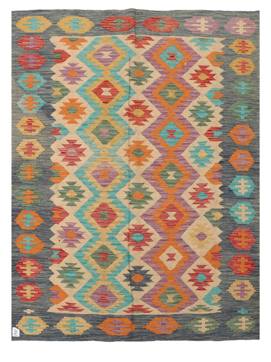 Maimana Afghanistan Kilim Rug - 200 x147 cm-0