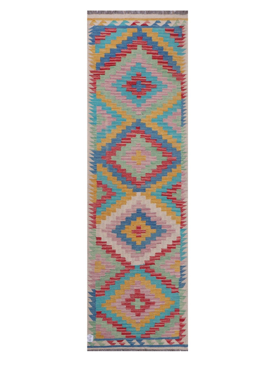 Maimana Afghanistan Kilim Runner - 250 x 74 cm-0