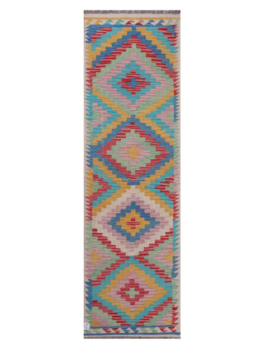 Maimana Afghanistan Kilim Runner - 250 x 74 cm-0