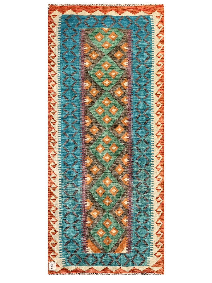 Maimana Afghanistan Kilim Rug - 184 x79 cm-0