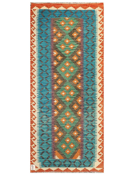 Maimana Afghanistan Kilim Rug - 184 x79 cm-0