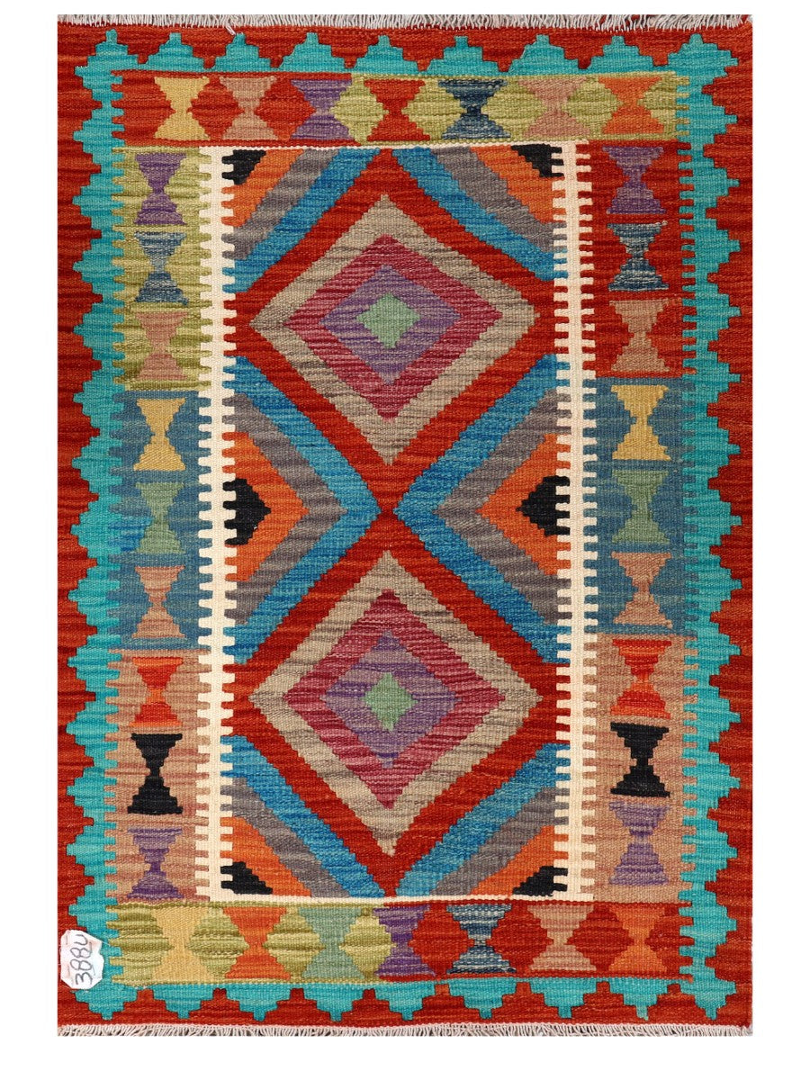 Maimana Afghanistan Kilim Rug - 119 x 81 cm-0