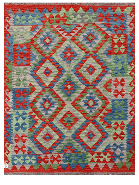 Maimana Afghanistan Kilim Rug - 197 x151 cm-0