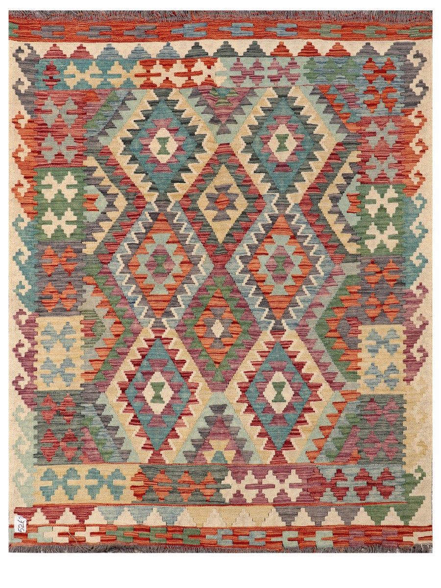 Maimana Afghanistan Kilim Rug - 192 x149 cm-0