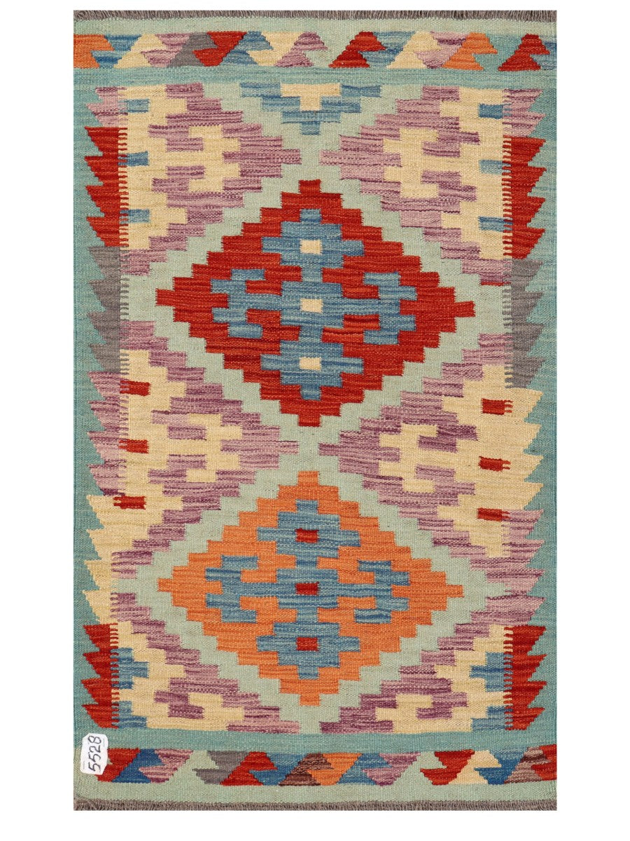 Maimana Afghanistan Kilim Rug - 124 x 75 cm-0