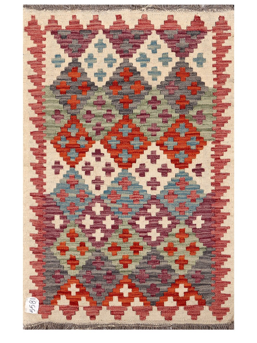 Maimana Afghanistan Kilim Rug - 120 x 78 cm-0