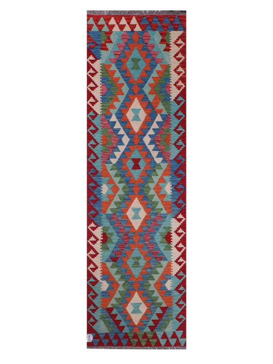 Maimana Afghanistan Kilim Runner - 283 x 83 cm-0