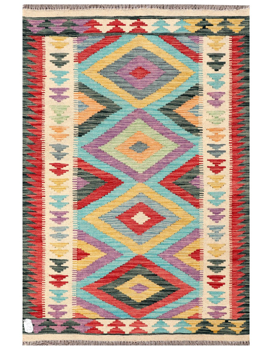 Maimana Afghanistan Kilim Rug - 154 x99 cm-0