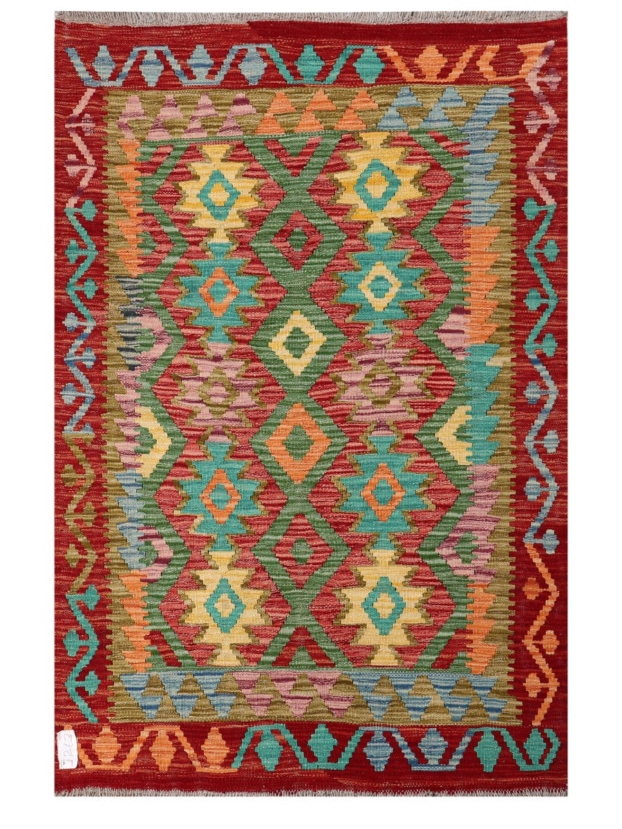 Maimana Afghanistan Kilim Rug - 149 x98 cm-0