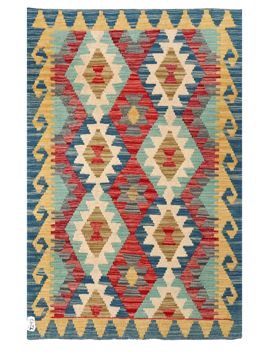 Maimana Afghanistan Kilim Rug - 146 x93 cm-0