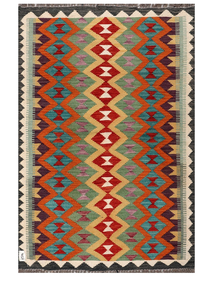 Maimana Afghanistan Kilim Rug - 157 x103 cm-0