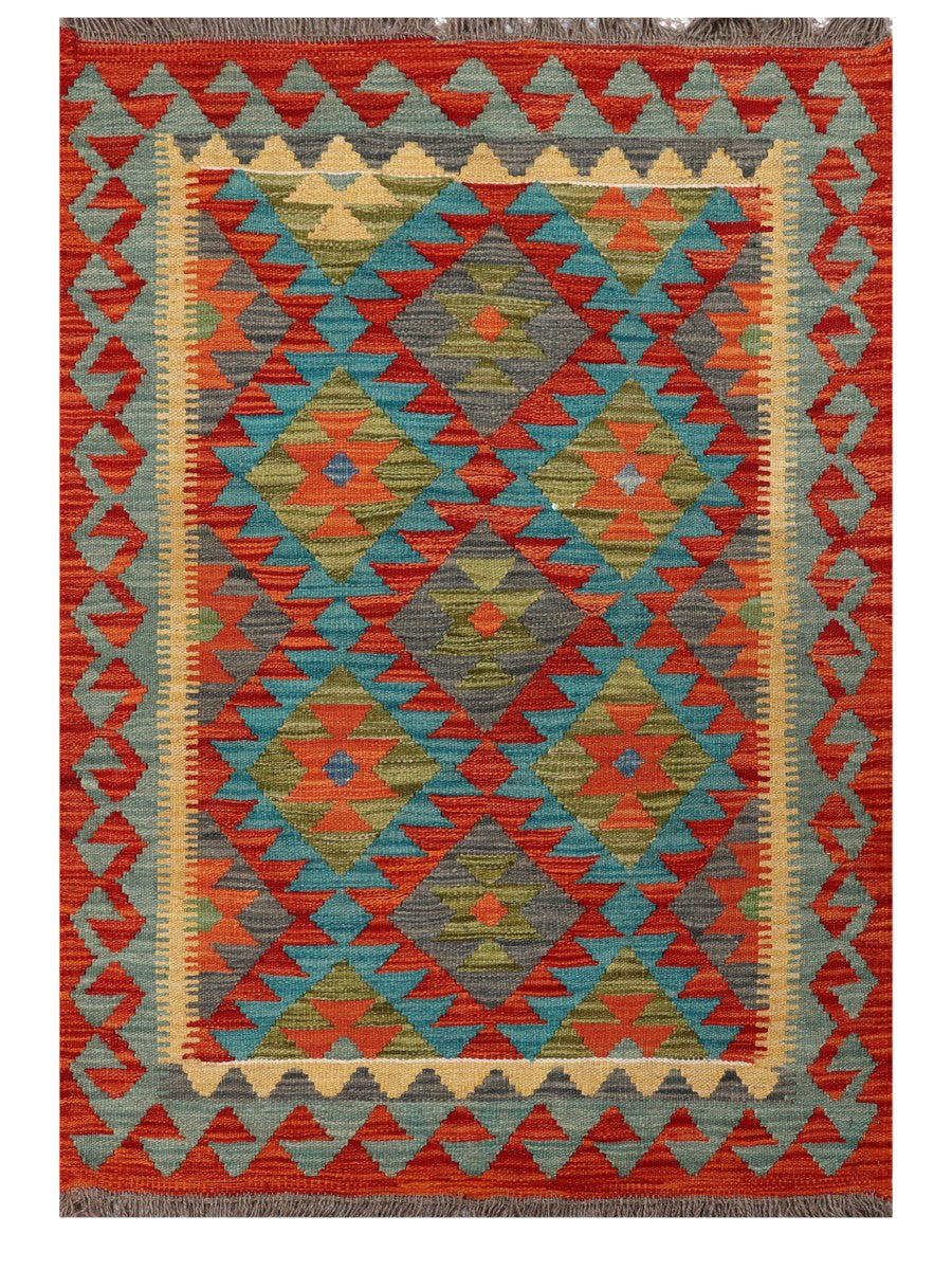 Maimana Afghanistan Kilim Rug - 118 x 82 cm-0