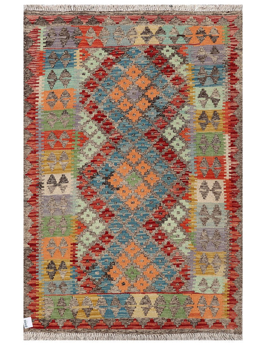 Maimana Afghanistan Kilim Rug - 152 x99 cm