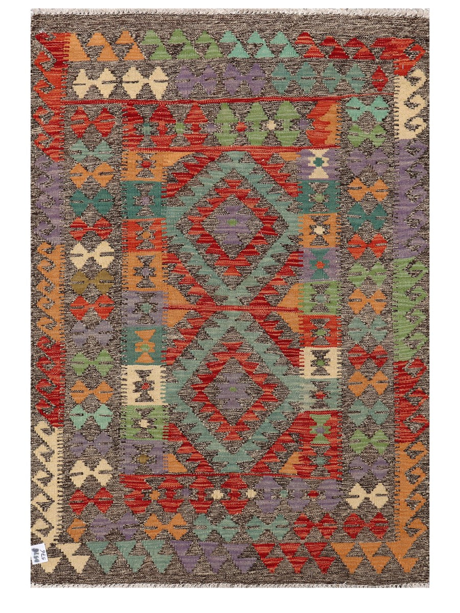 Maimana Afghanistan Kilim Rug - 141 x97 cm-0