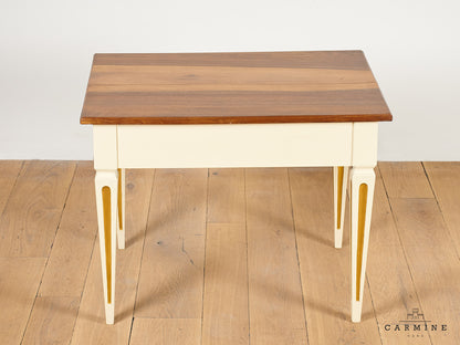 Table d'appoint "Patine" Ivoire