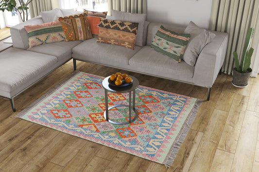 Maimana Afghanistan Kilim Rug - 173 x 130 cm-1