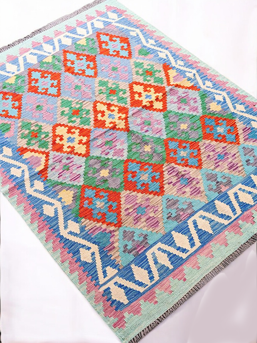 Maimana Afghanistan Kilim Rug - 173 x 130 cm-3