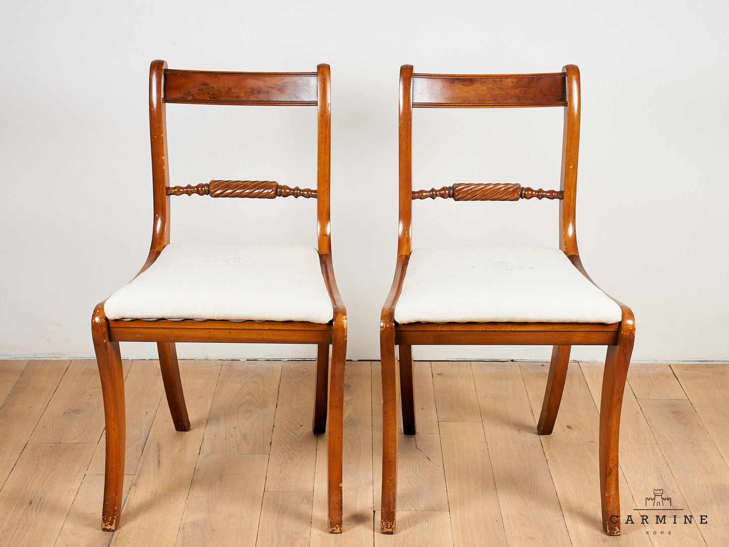 1 paar englische Stühle, 19. Jahrhundert