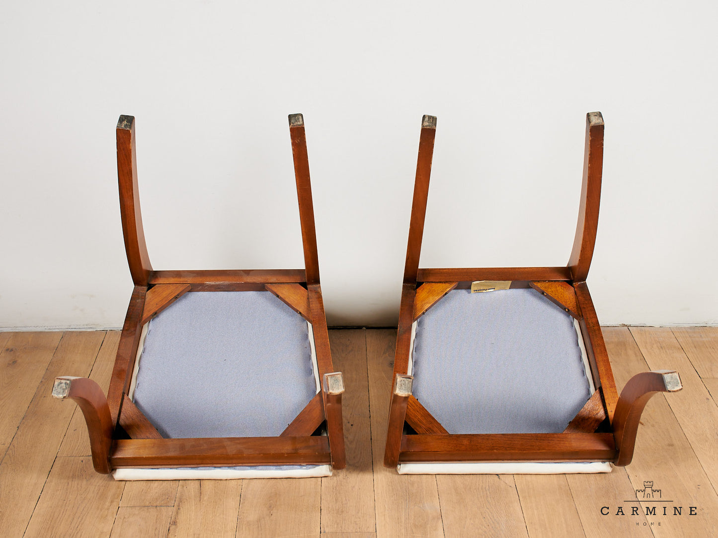 1 paire de chaises anglaises, 19ème siècle