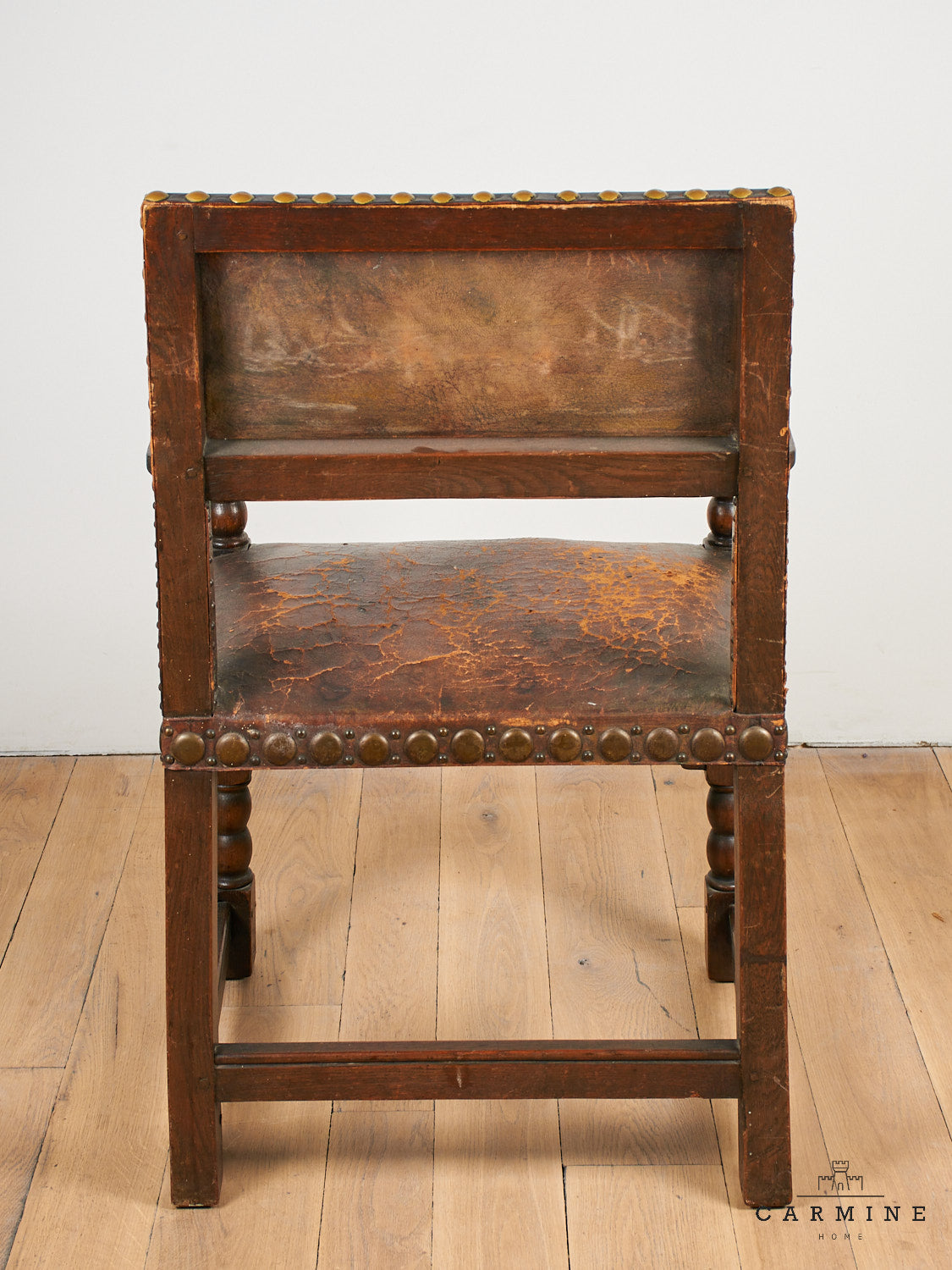 3 fauteuils en cuir, 17ème/18ème siècle siècle