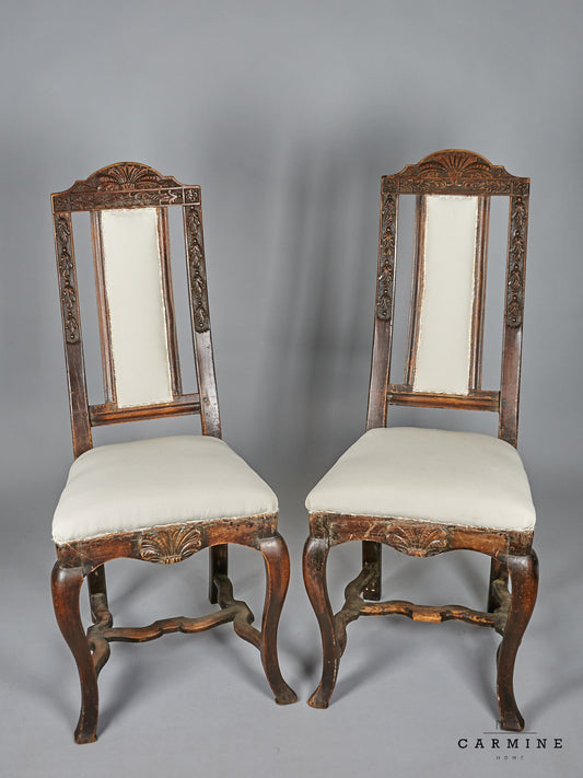 1 pair of chairs 18th century