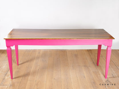 Table d'appoint, table basse, table enfant "Patine" rose