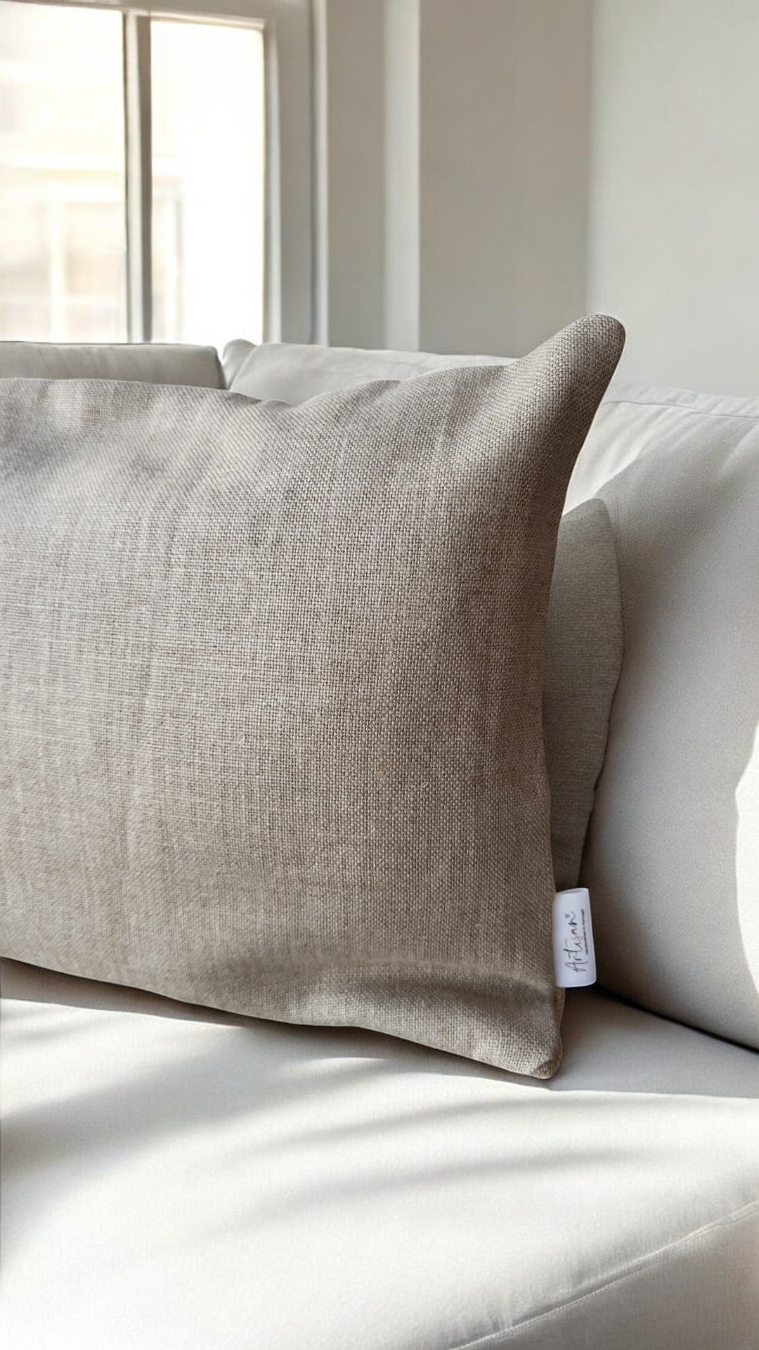 Linen Cru & Jute Cushion 30x50-1