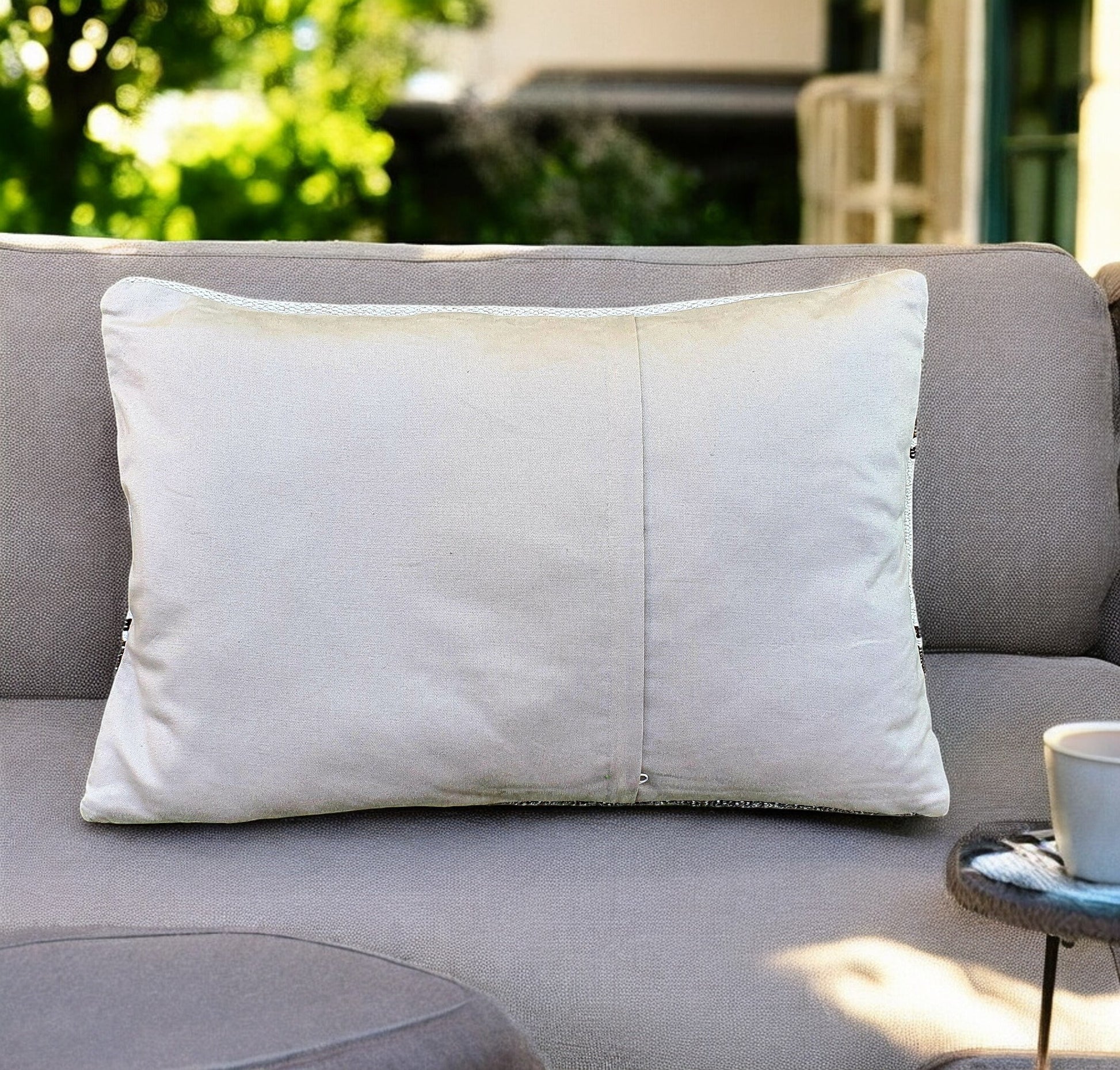 Stripped Deep Brown Kilim-1