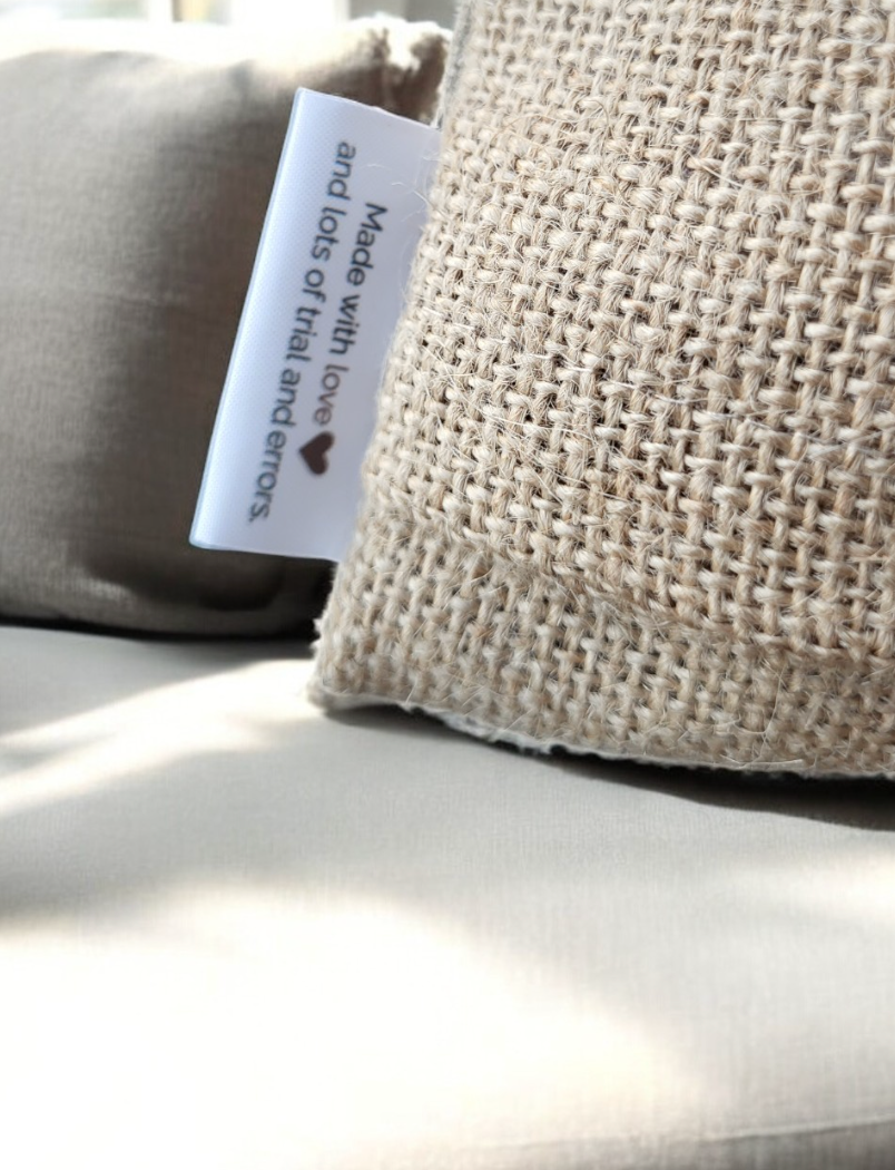 Linen Cru & Jute Cushion 30x50-8