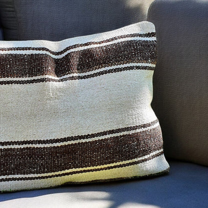 Stripped Deep Brown Kilim-7