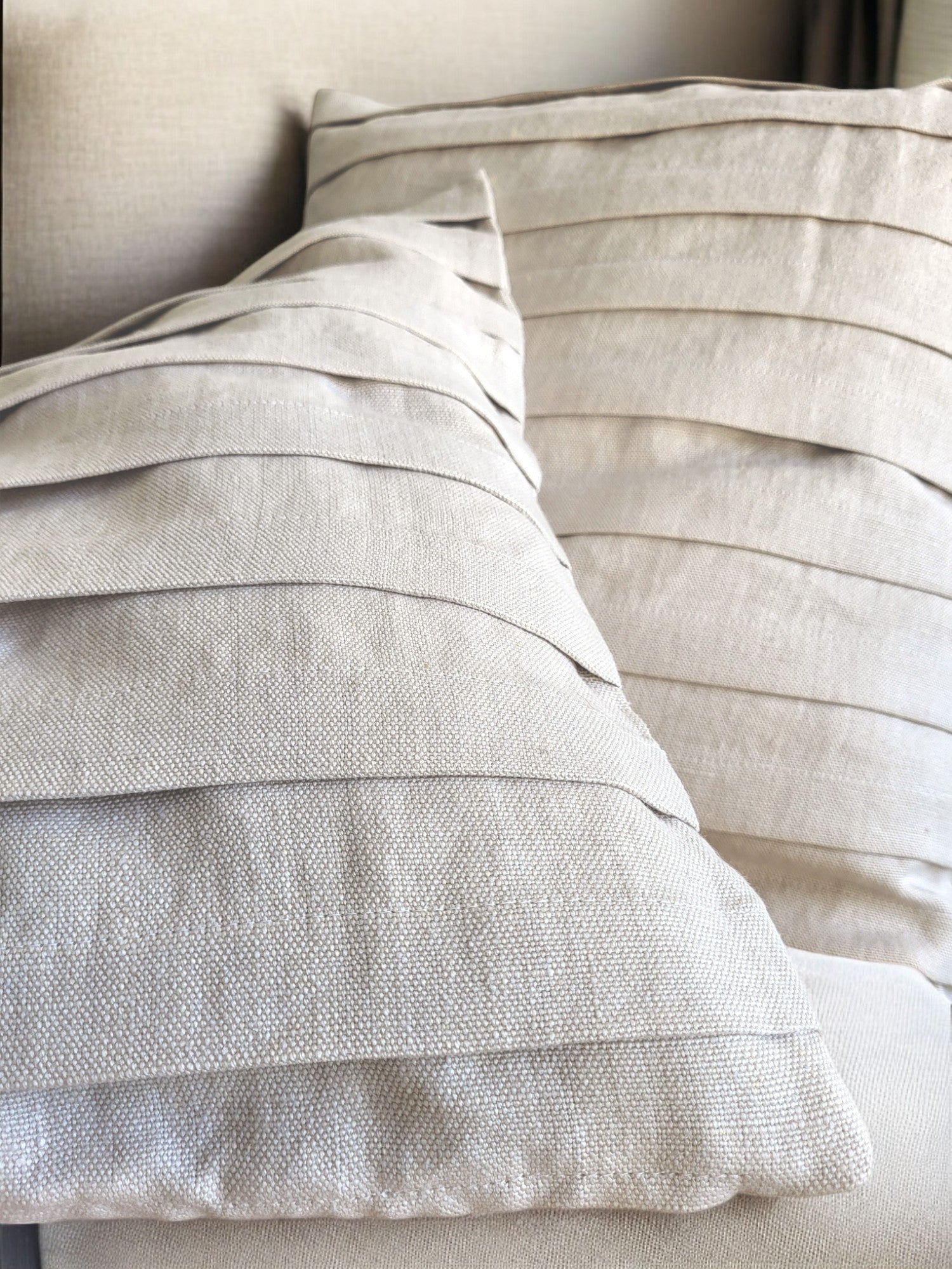 Pink Pearl Cushion Collection - Heavy Linen-1