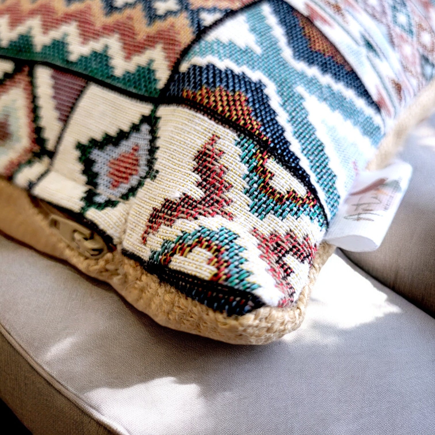 Aztec Blue Cushion Cover-3