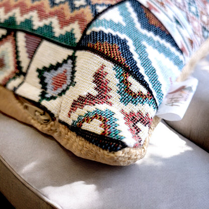 Aztec Blue Cushion Cover-3