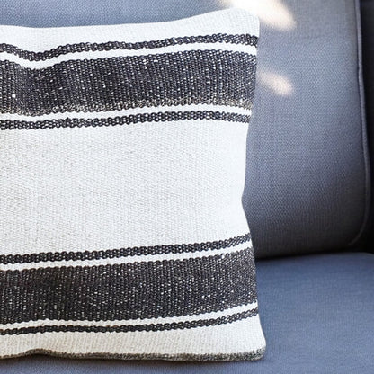 Stripped Deep Brown Kilim-5