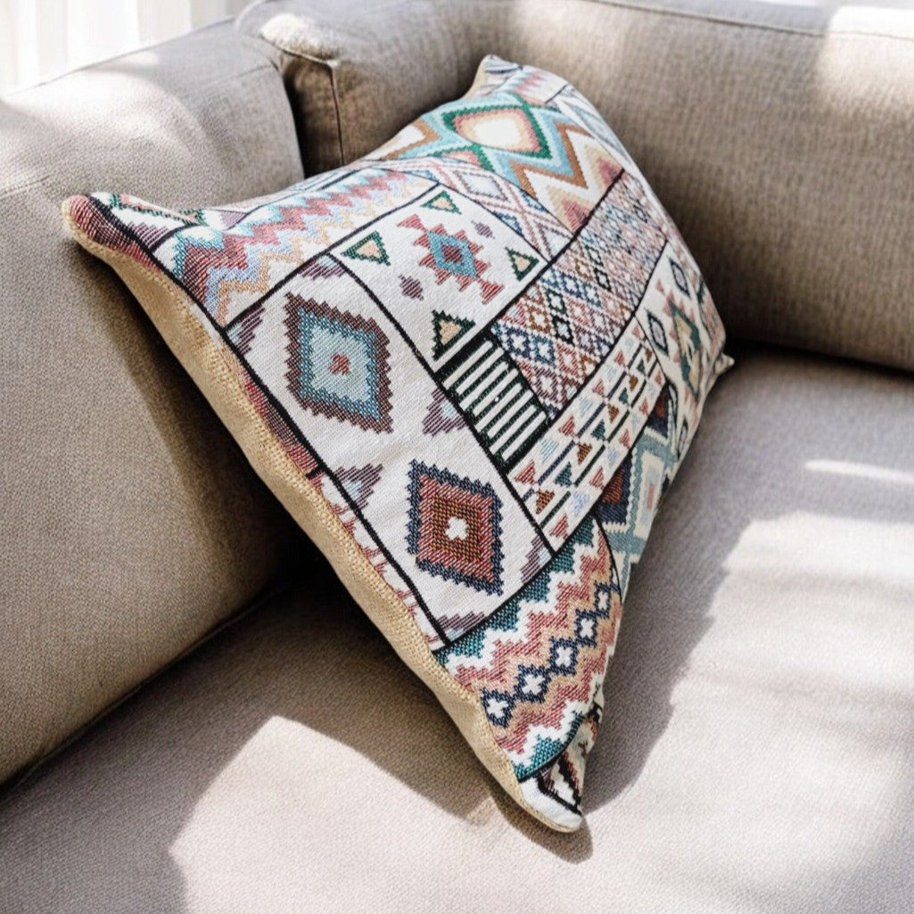 Aztec Blue Cushion Cover-6