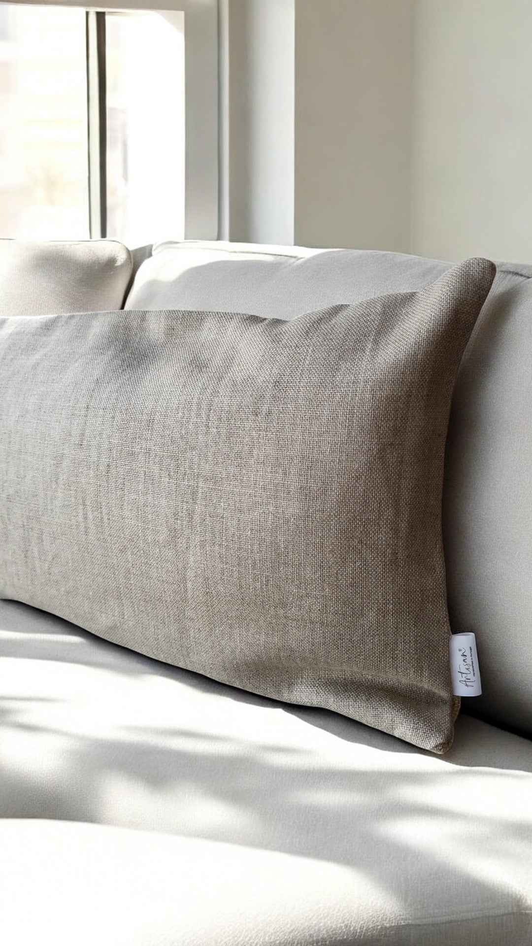 Linen Cru & Jute Cushion 30x50-6