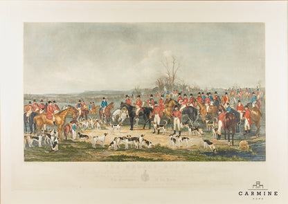 Scène de chasse, "Bedale Hunt" Angleterre 18e siècle