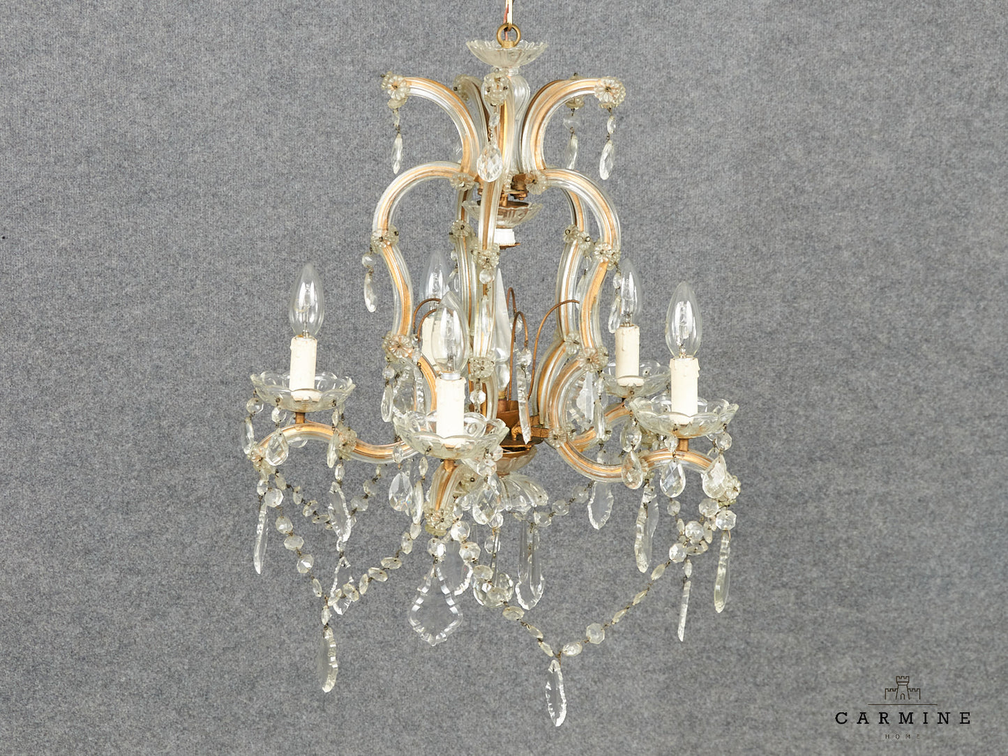 6-arm Maria Theresa chandelier